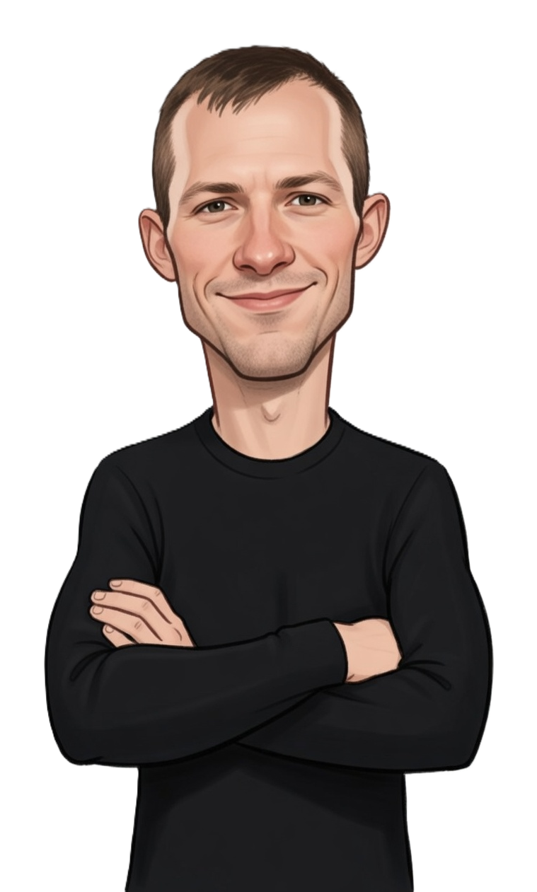 Justin Bergman caricature