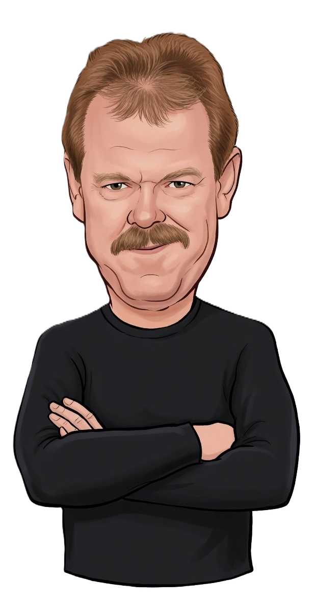 Buddy Hall caricature