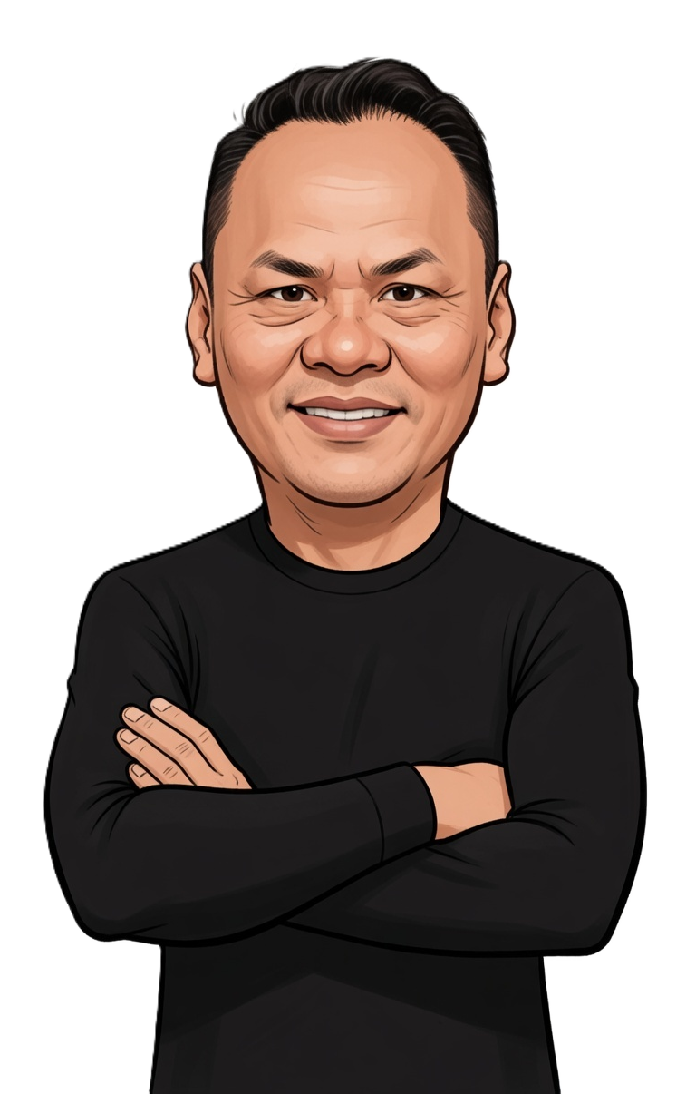 Francisco Bustamante caricature