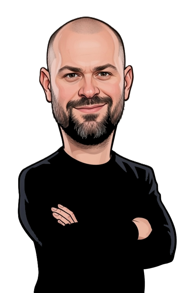 Francesco Candela caricature