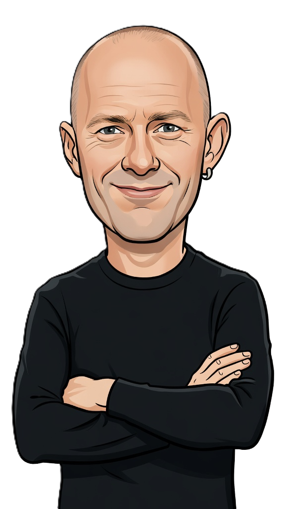 Daryl Peach caricature