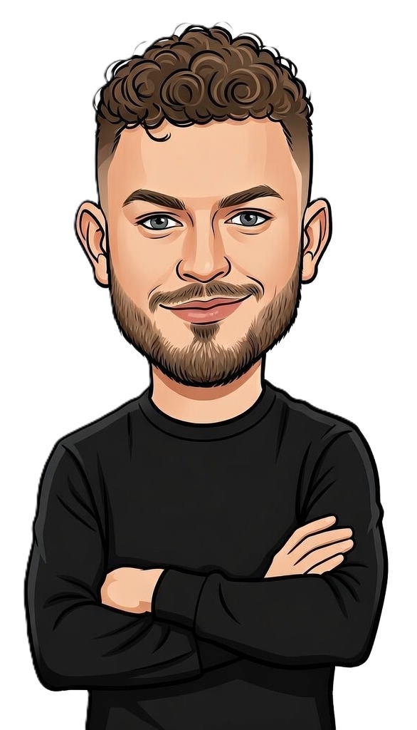 Evan Lunda caricature