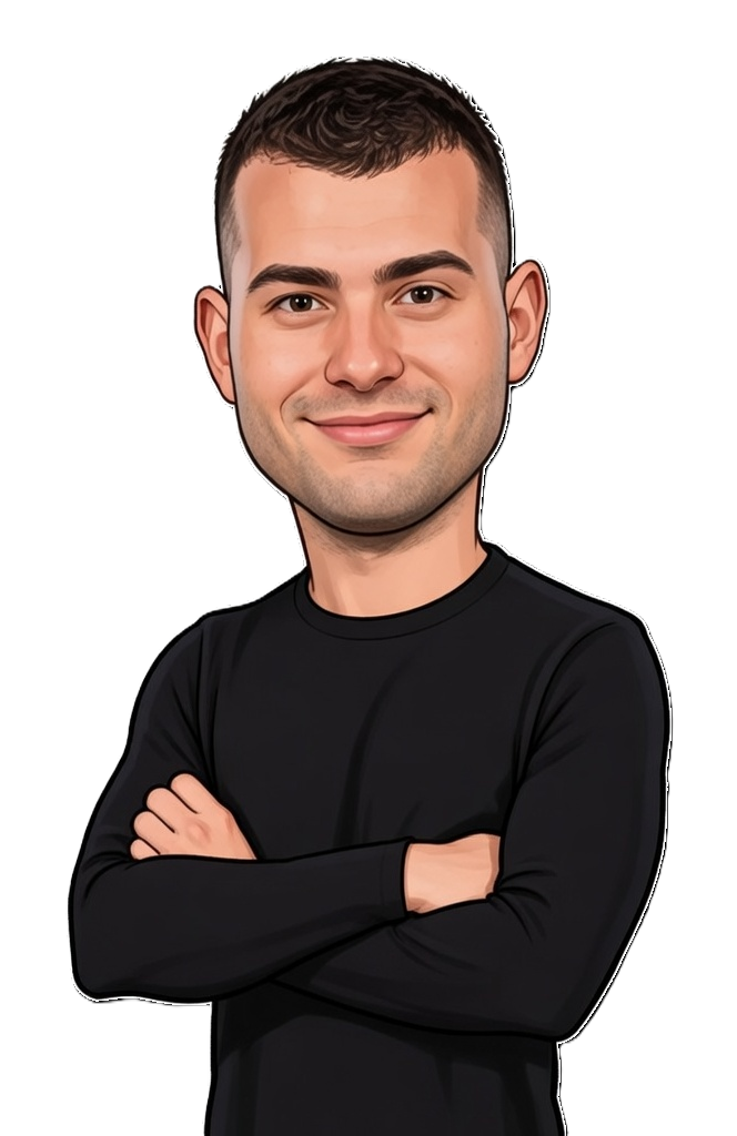 James Georgiadis caricature