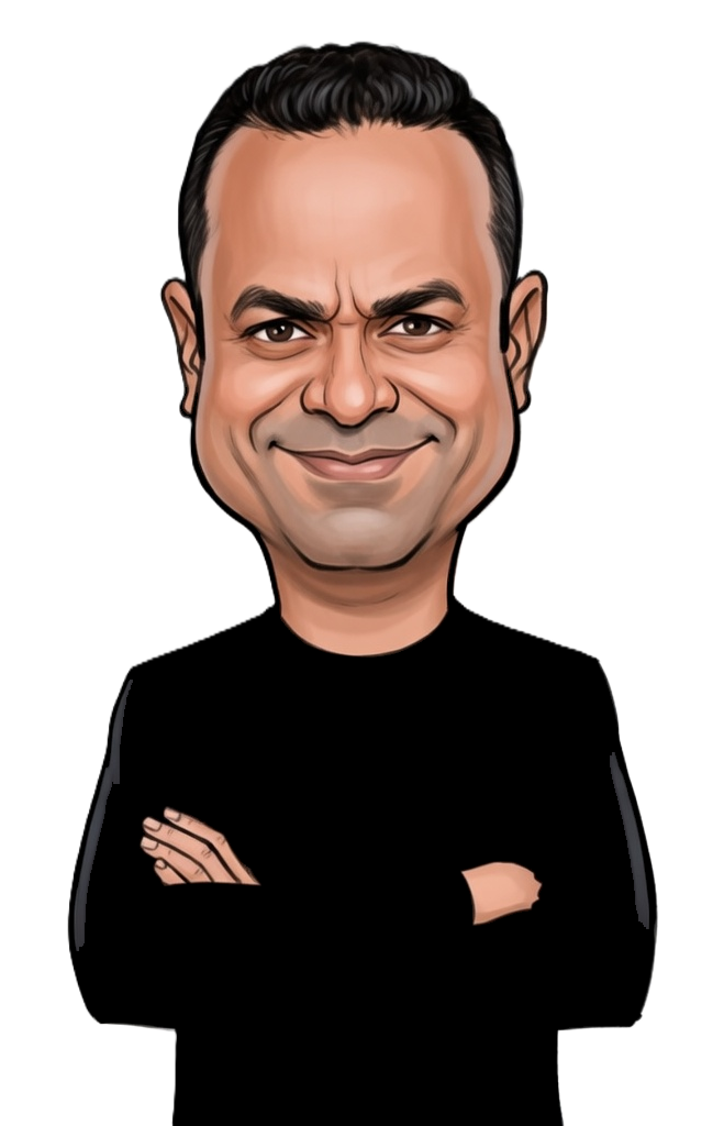 Imran Majid caricature