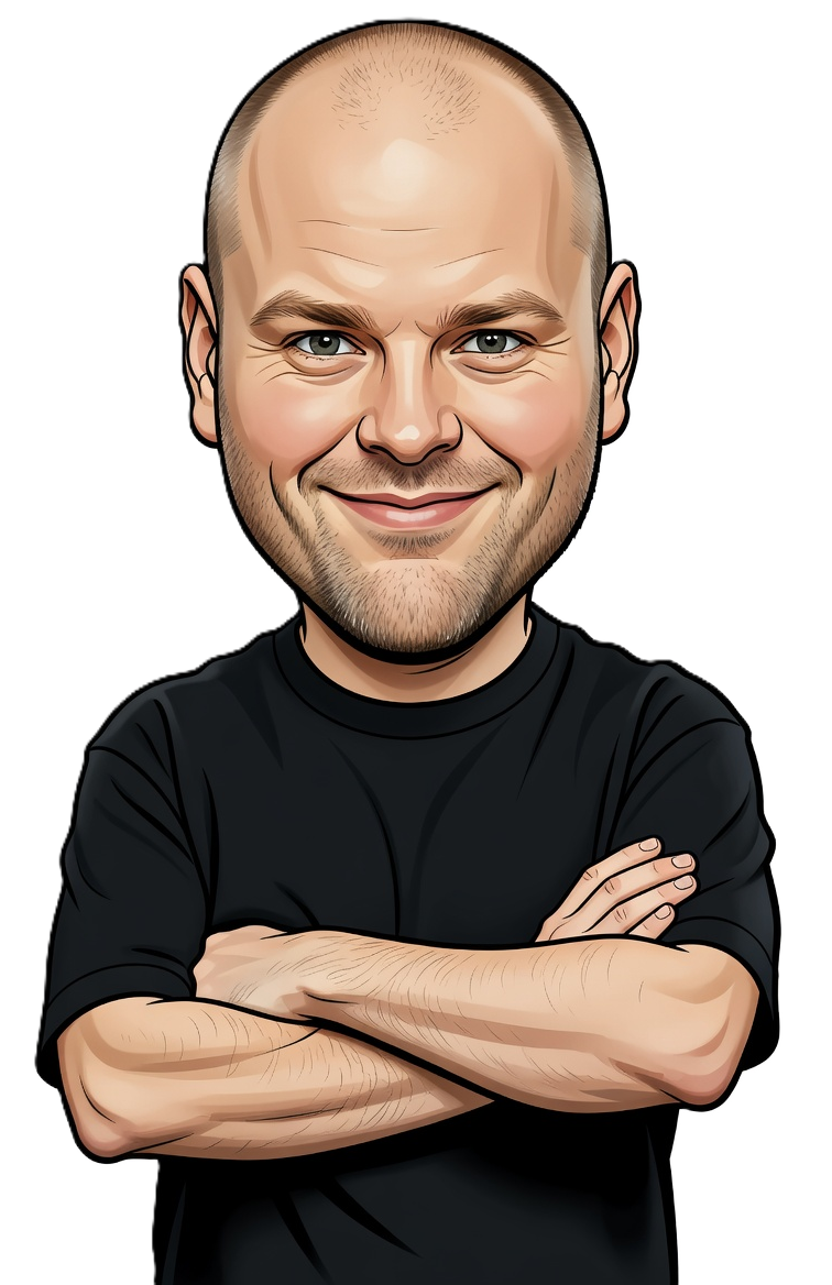 Larry Nevel caricature