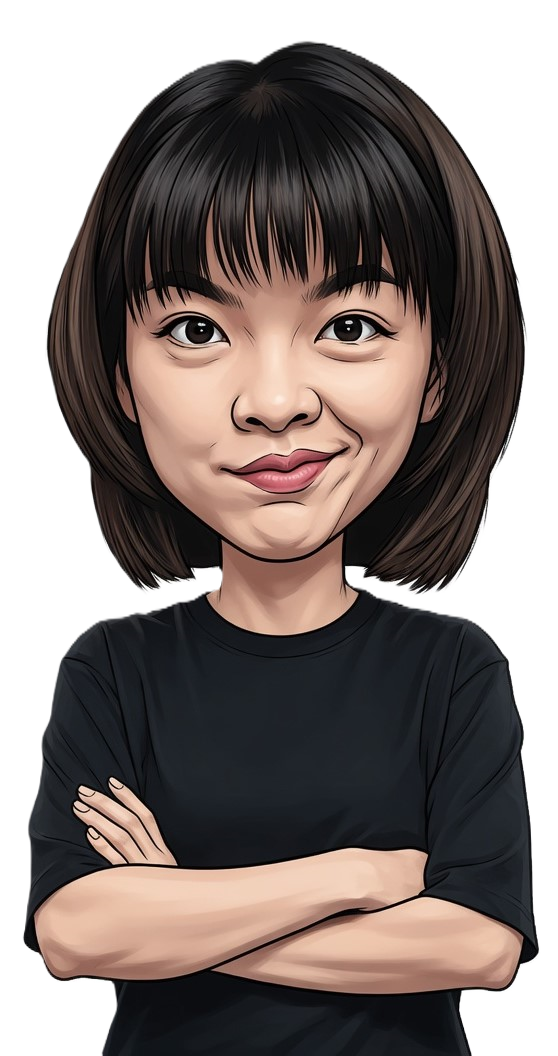 Silviana Lu caricature