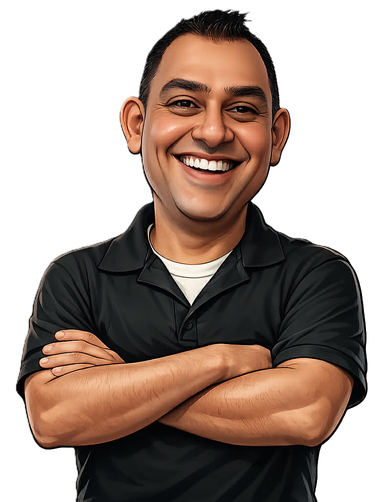 Tony Mathew caricature