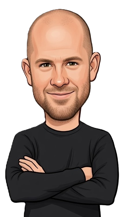 Nick Van Den Berg caricature